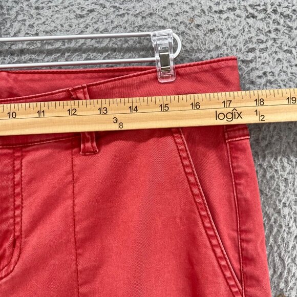 CAbi Pants Womens 10 Hutton Nantucket Red Skinny Jogger Ankle Stretch Pockets - Picture 9 of 13